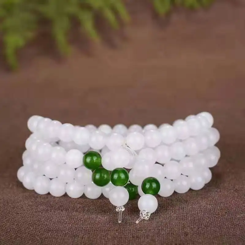 Designer Original Hetian Jade Multi-Circle Recruitment and Transfer xinjiang Baiyu Bracelet