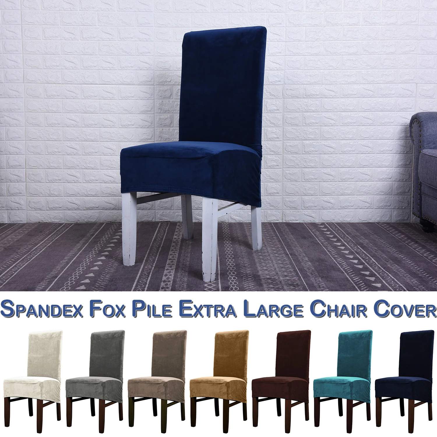 Chair Covers Wedding Party Kitchen Velvet Spandex Chair Cover Decorative Chair Cover Stretch Slipcover fundas silla D30