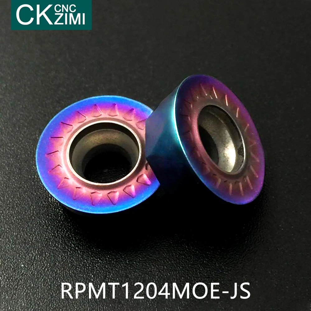 10PCS Carbide insert RPMT1204MO E JS circular internal milling turning lathe tool milling cutter CNC tools RPMT 1204 lathe tool
