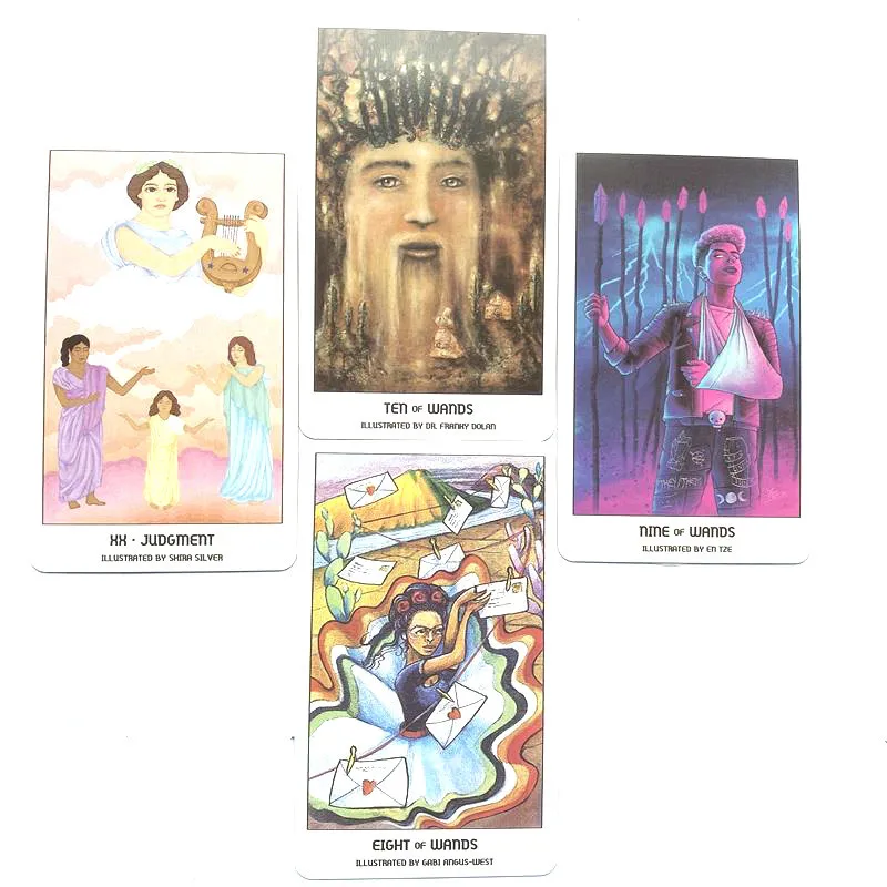 Pride Tarot การ์ด PDF คู่มือภาษาอังกฤษ Board เกมสำหรับผู้หญิงครอบครัวเล่นเกมการ์ด