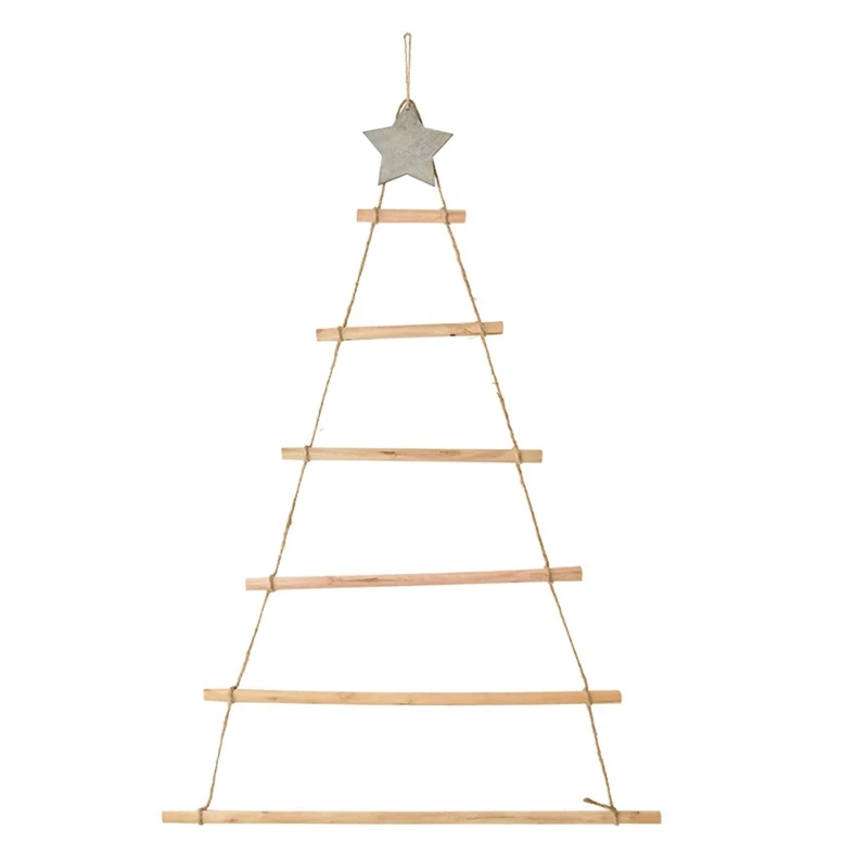 2021 nuovo stile nordico fai da te albero di natale in legno ornamenti finti artificiali decorazione murale