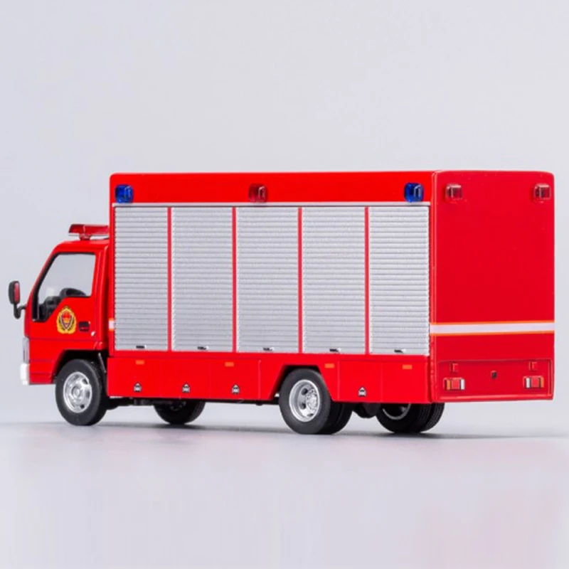 Isuzu Flatbed Truck Model GCD 1:64 Isuzu 4k Wrecker Truck Fire Truck Alloy Car Model