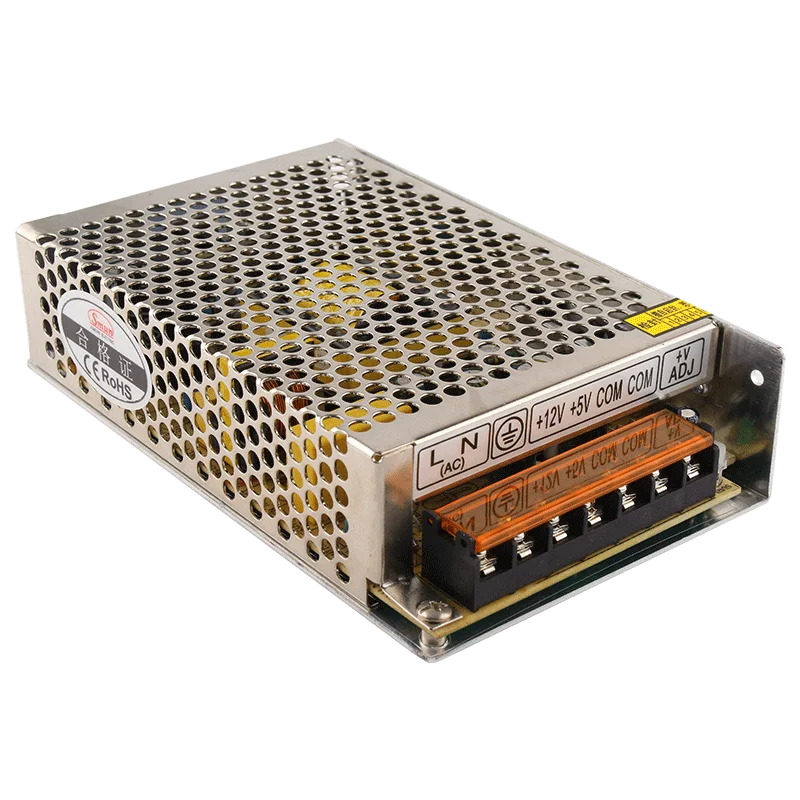 D-60A 60W Dual Switching Power Supply 5V 6A 12V 4A AC-DC Regulated Power for LED Strip CCTV Security Industrial Automation