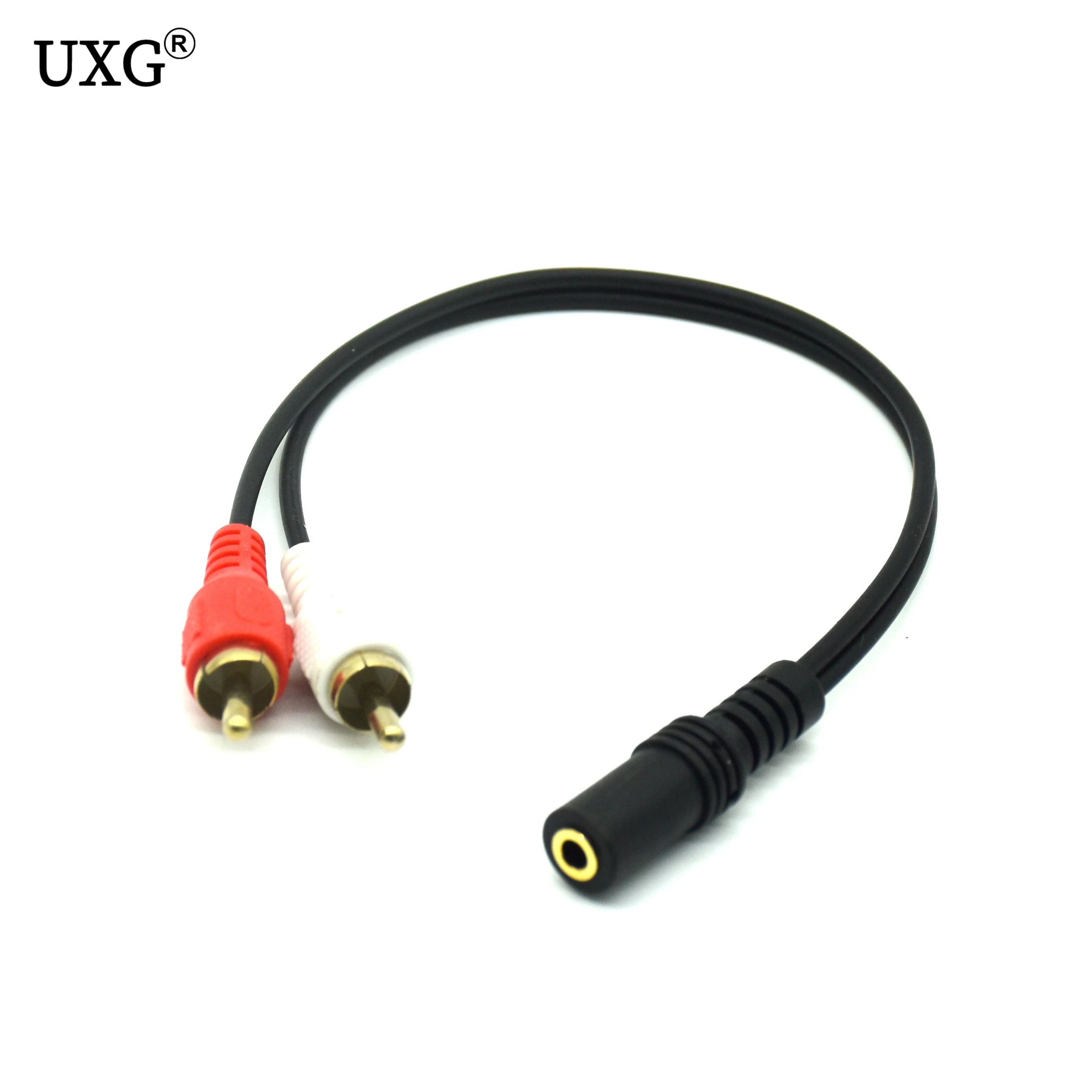 3.5mm RCA Female Connector Jack Stereo Cable Y Plug To 2 RCA Male Adapter 3.5 Audio Aux Socket Connector To Headphone Music Wire