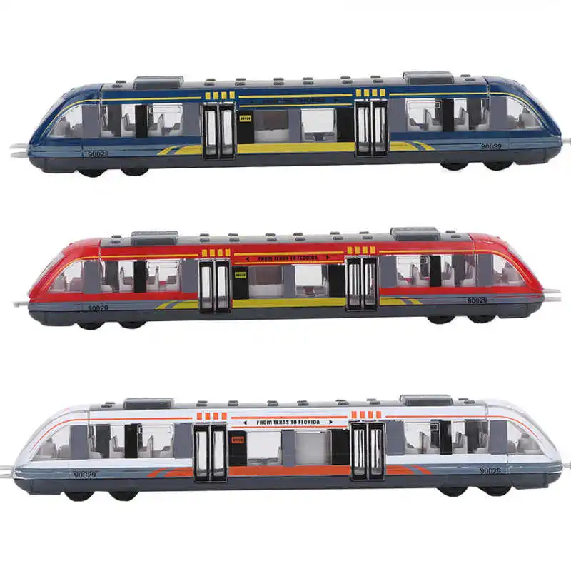 Simulation Alloy Metal High Speed Rail Train Toy Model Educational Toys Kids Children Train Alloy Model Toys Gifts