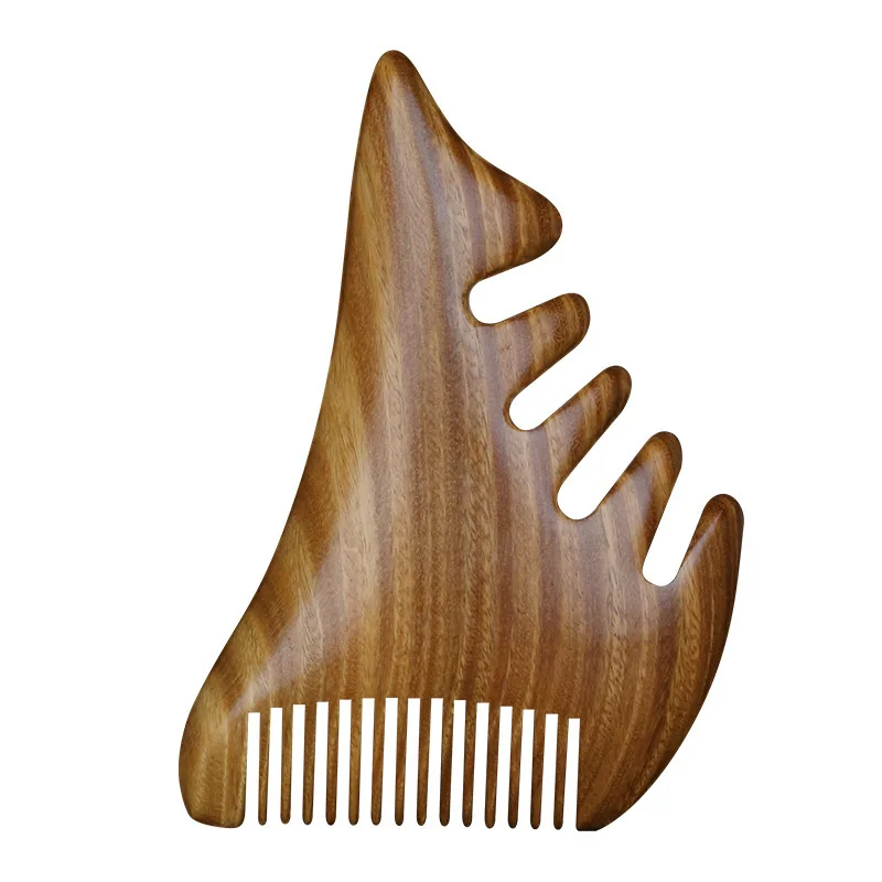 Free shipping Rosewood Massage Comb Wide Tooth Massage Wooden Comb Natural Log Guajacwood