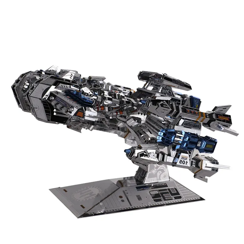 MU 3D Metal Puzzle Model Star Craft 2 Siege Tank Terran Battle Cruise DIY 3D Laser Cut Assemble Jigsaw  GIFT For Adult