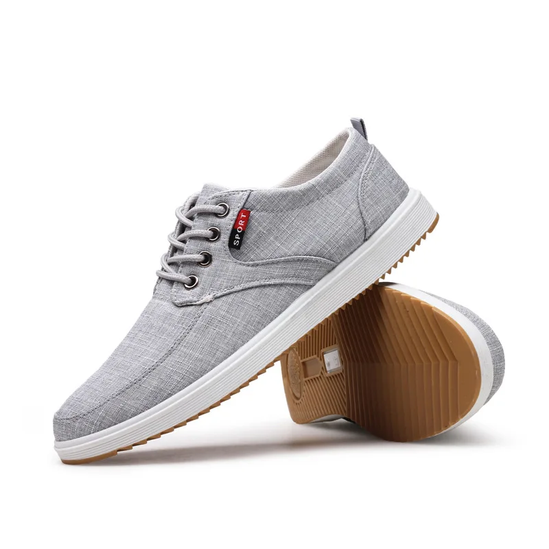 Men Casual Shoes Summer Canvas Shoes Men Breathable Casual Canvas Men Shoes Walking Men Shoes Chaussure Homme Factory sales