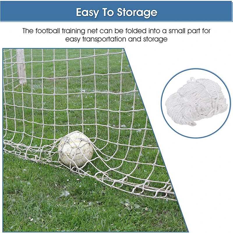 Football Training Net Soccer Goal Net Durable Training Post Mesh For Football Gate Match Junior Outdoor Sports Practice Fitness