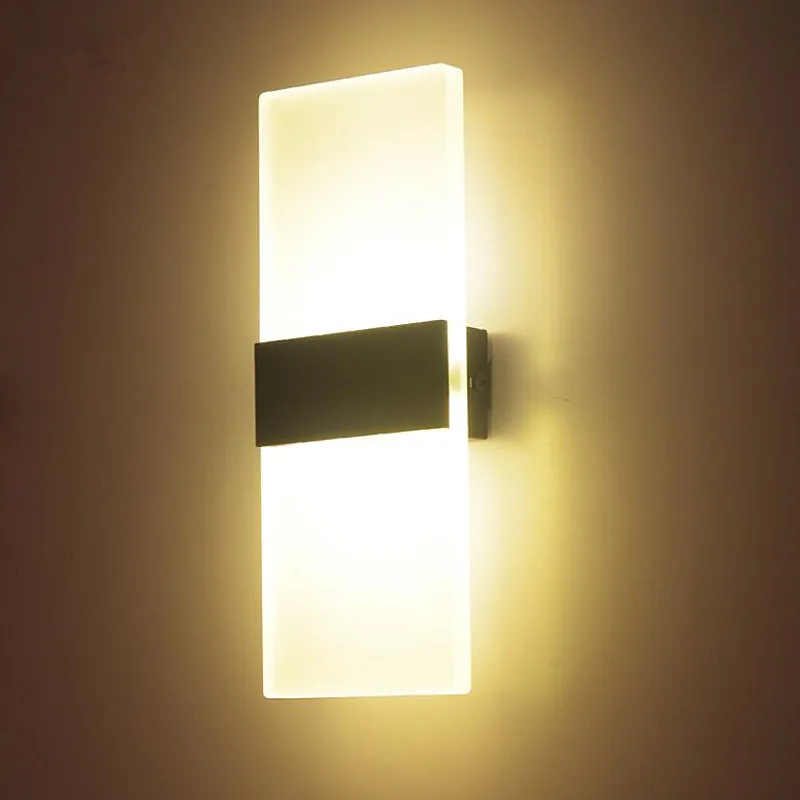 Hot Sale LED Wall Lights 6W 12W Square Bedside Lamp AC85~265V Indoor Home Stair Bedroom Corridor Balcony Decoration Wall Lamp.