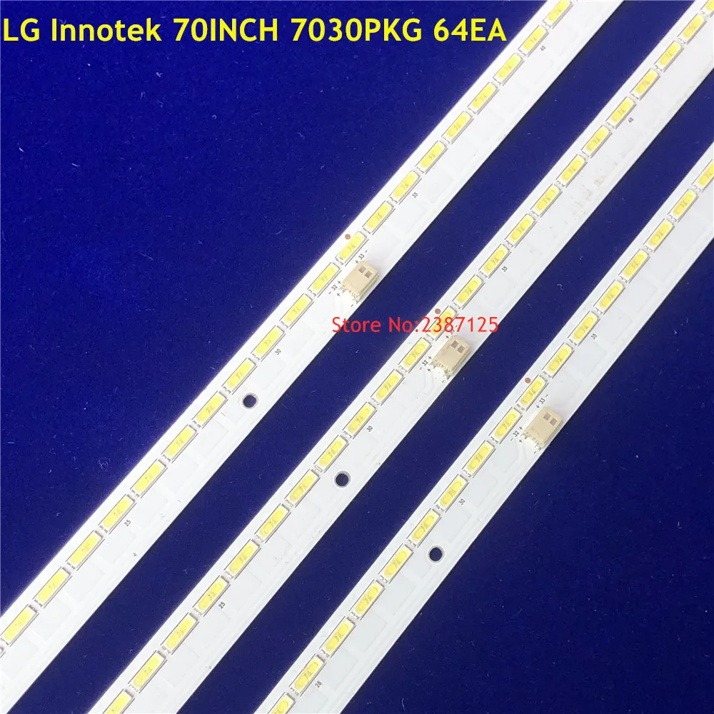 3PCS 513mm LED Backlight Strip 64 lamp 70INCH 7030PKG 64EA  For LED-70LX550A LED-70LX640A LED-70LX732A LED-70LX840A  JE695D3LB4N