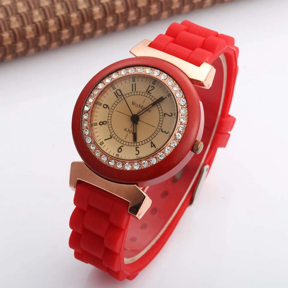 

WOMAGE Fashion Watches Women Ladies Watches Casual Quartz Watches Candy Jelly Silicone Watches Relogio Feminino horloge dames