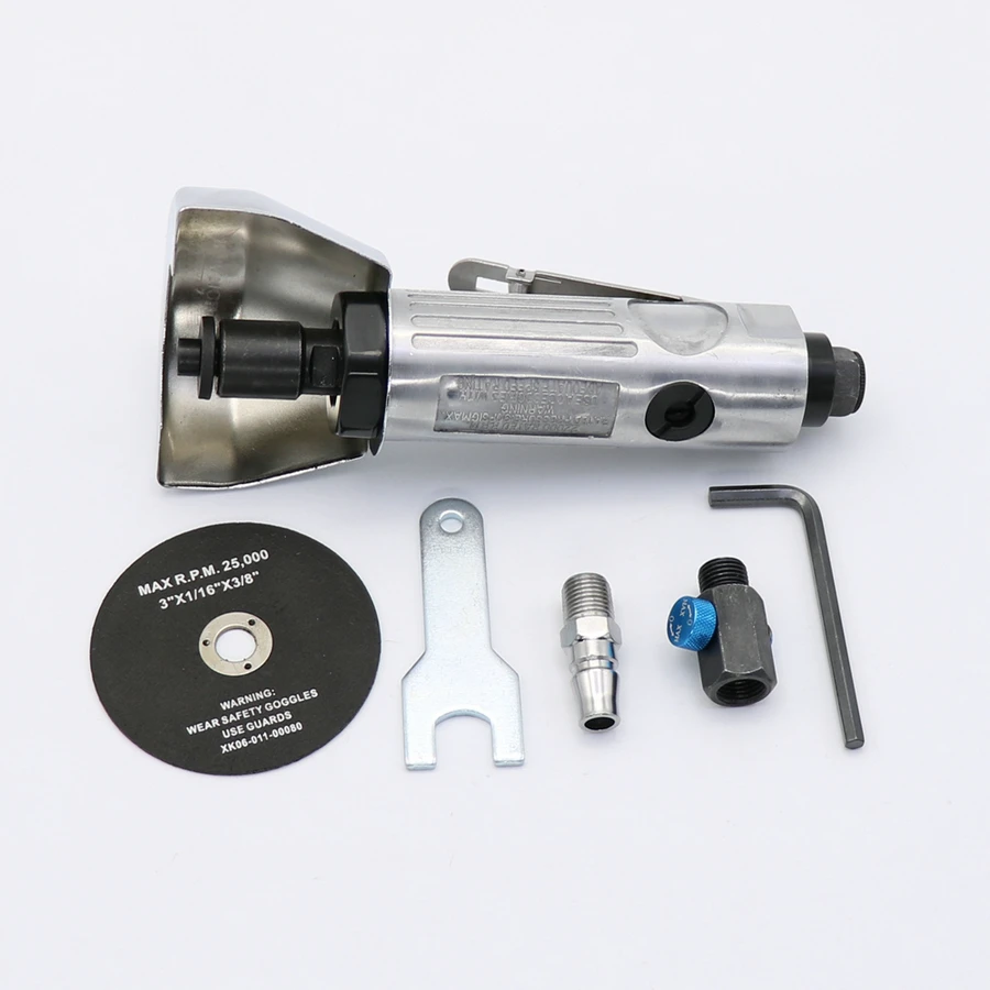 3'' Pneumatic Angle Grinder with Cutting Disc & Wrenches for Cutting Operation
