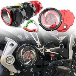 2016-2025 CNC Engine Parts Racing Clutch Cover Spring Retainer Clear For Ducati XDiavel X-Diavel X Diavel 1200 1260 Accessories