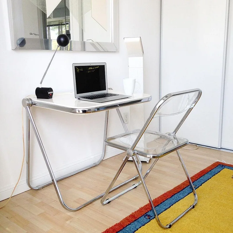 JOYLIVE Folding Dining Table Simple Transparent Table Coffee Table Side Table Portable Office Study Table Home Use 2021 New