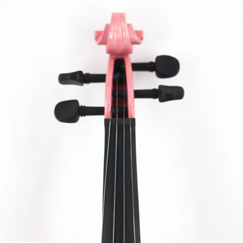 TONGLING Brand Student Beginner High Grade Solid Wood 4/4 Violino Fiddle Full Set Accessories Pink Violin