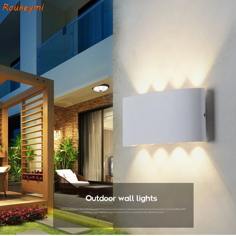 

Roukeymi LED waterproof light up down outdoor sconce corridor garden light bedroom courtyard corridor LED outdoor wall lamp