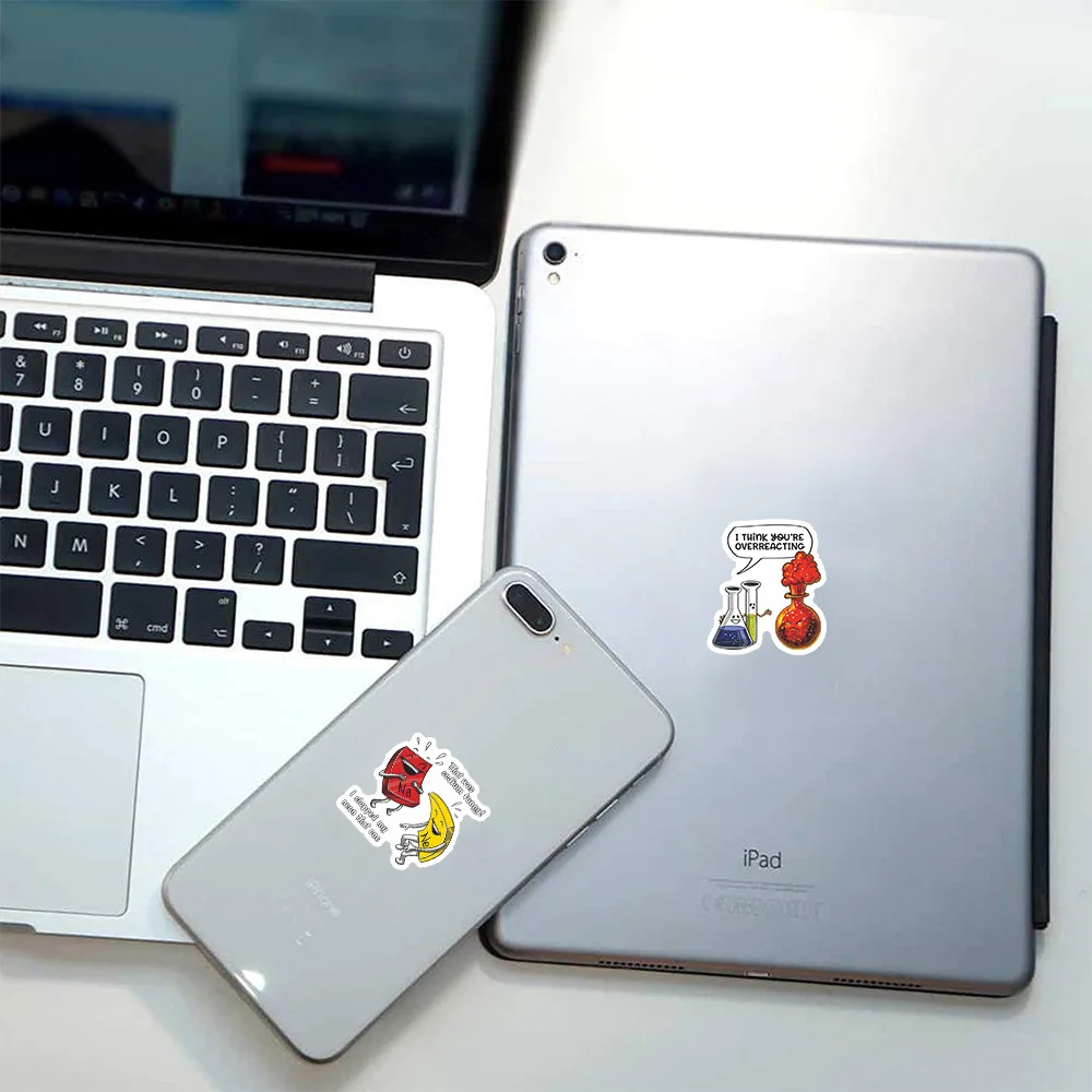 10/30/50 adet su geçirmez çıkartması Laptop için motosiklet kimya laboratuvar çıkartmalar bagaj Snowboard buzdolabı telefonu araba Sticker