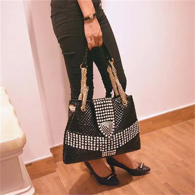 2020 new female bag tide diamond drill women handbag shoulder Messenger bags portable casual rhinestone ladies crossbody bags