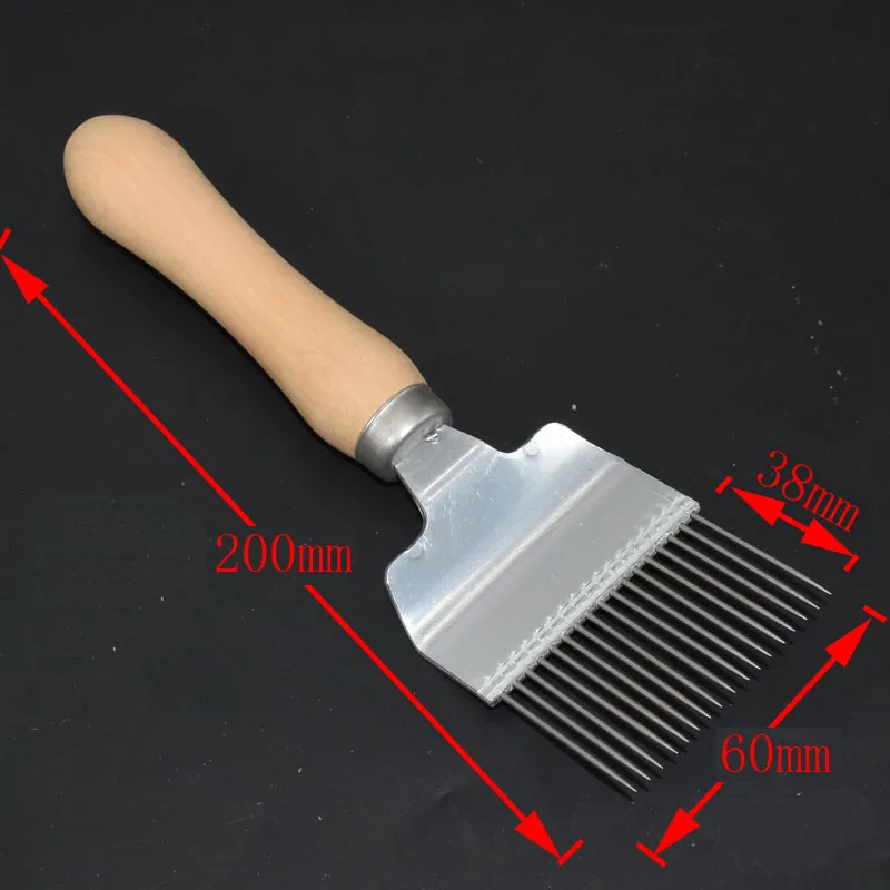 17 pin Uncapping Fork Bee Honey Sparse Rake Shovel Beekeeping Supplies Tools Remove beehives impurities Beekeeping supplies 1pcs