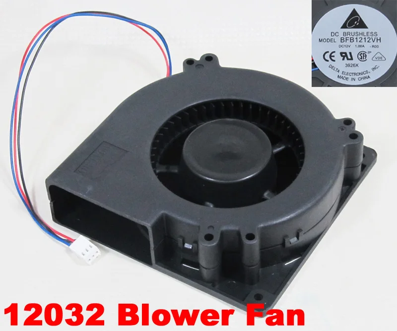 1pc Delta BFB1212VH 120x120x32mm 12032 DC 12V 1.88A Blower Fan 3pin Connector