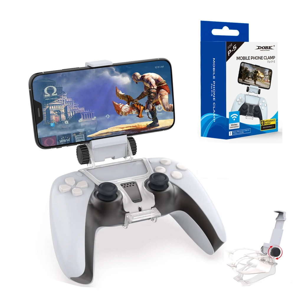 For PS5 Playstation 5 Gamepad Controller Smart Phone Cellphone Mount holder Support Clamp Clip Stand Phone Game Accessories