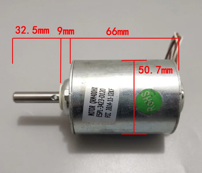 55W DC Motor DC120V 2500 RPM Generator Huishoudelijke Kleine Hand Windturbine High Power Motor Generator verzending Dubbele uitgangsas