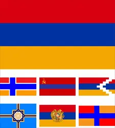 Armenia Armenian 1990 Flag 3X5ft Javakhk 90X150cm 100D Polyester Artsakh Banner Armenians in Russia 60x90cm