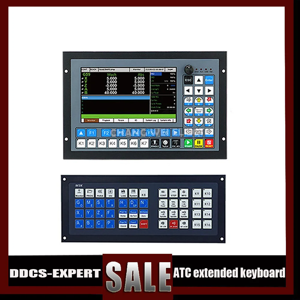 

New Update 5axis Ddcs-expert Cnc Machining Controller Upgrade 3/4/5 Axis Motion Control System + Latest Atc Extended Keyboard