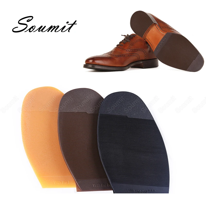 Rubber Forefoot Pads for Men Women Shoes Sole Protector Outsoles Repair Anti-slip Wear Resistant Stickers Replacement Soles Pad