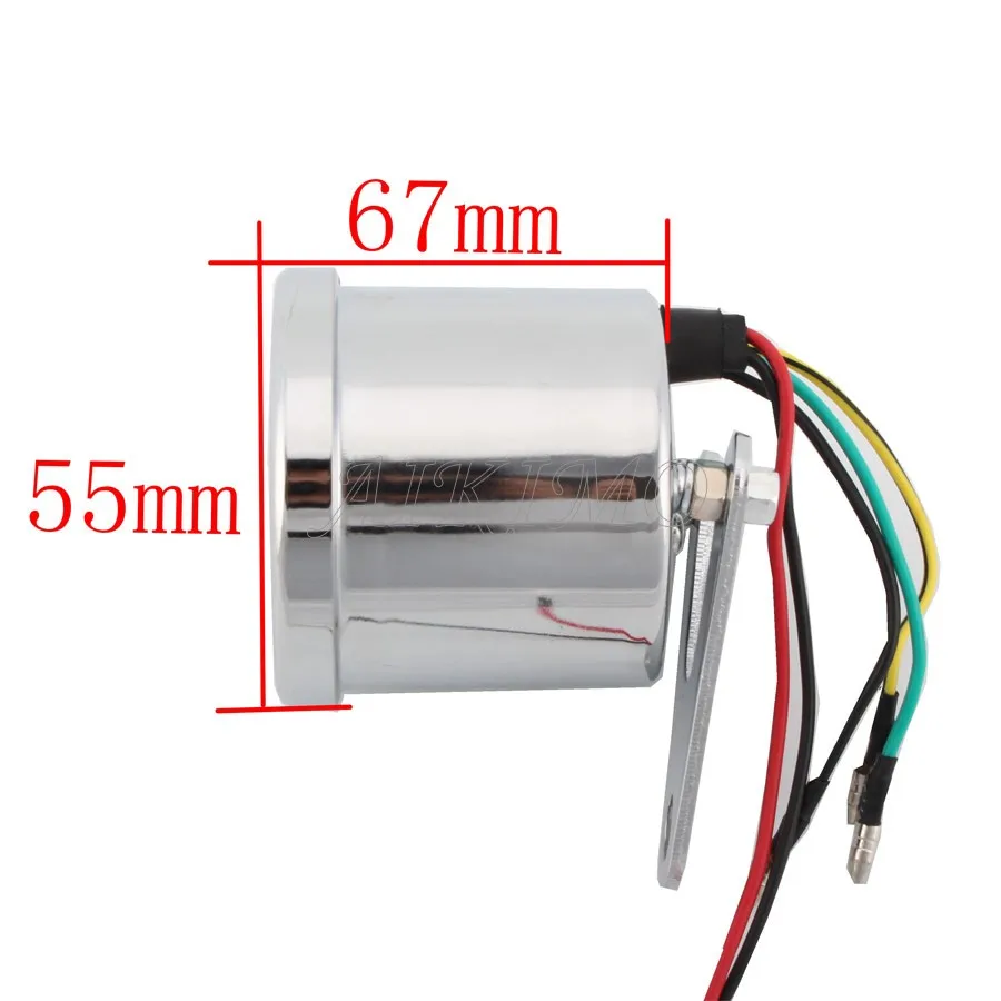 LED Backlight Motorcycle Tachometer Meter Tachometer Gauge Rev Counter 0-13000 RPM