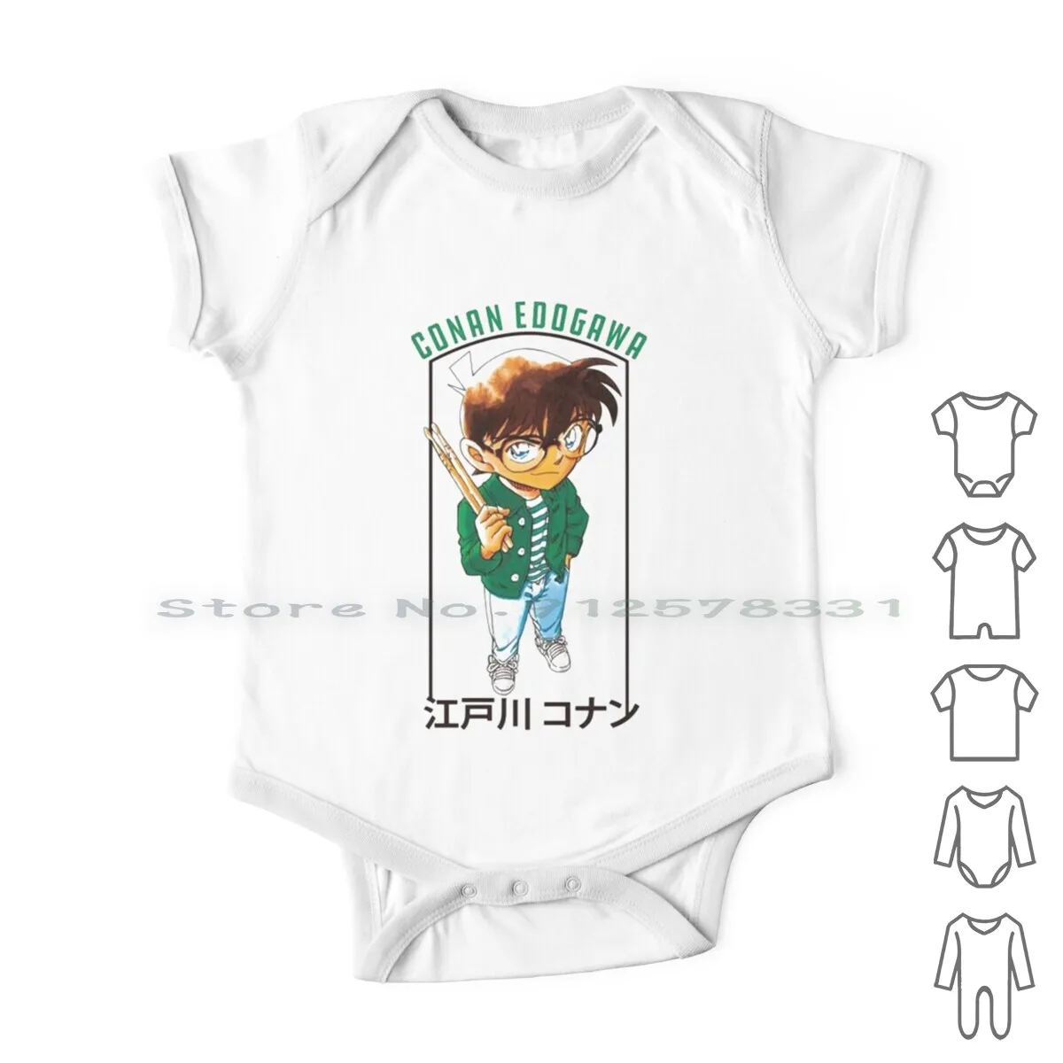 

Edogawa Green Newborn Baby Clothes Rompers Cotton Jumpsuits Detective Conan Detective Conan Detective Conan Detective Conan