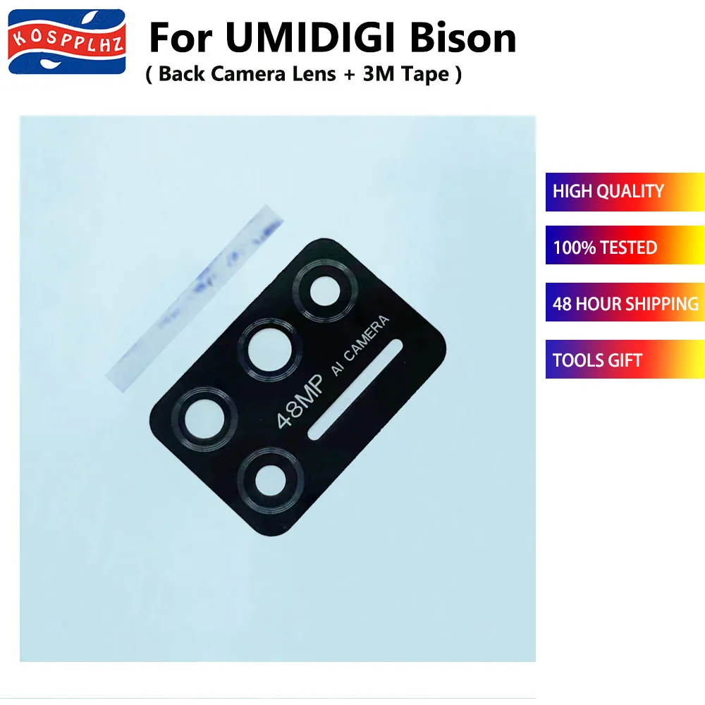 For UMIDIGI A9 Pro A7 Pro / A11Pro max / Bison / Bison X10 / A11 / A7S / Back Camera Lens Glass Cover Lens Original New + Glue