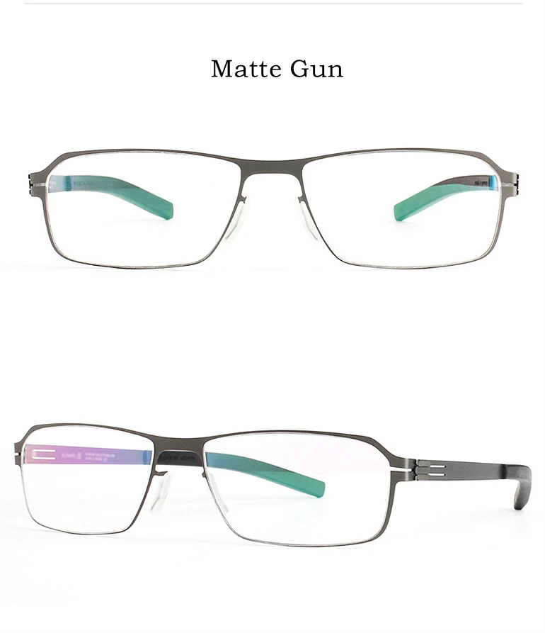 YIMARUILI Schraubenlose Design Legierung Ultraleicht Retro Myopie Und Hyperopie Brille Optische Brillen Rahmen Männer der LDBG1 – Detail 7