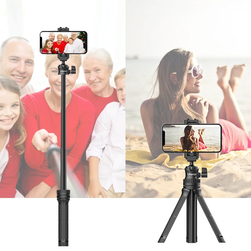 Ulanzi MT-34 przedłużyć statyw 360 regulowany Ballhead 2 w 1 uchwyt telefonu uchwyt Smartphone DSLR SLR statyw dla iPhone 12 Pro Max 11