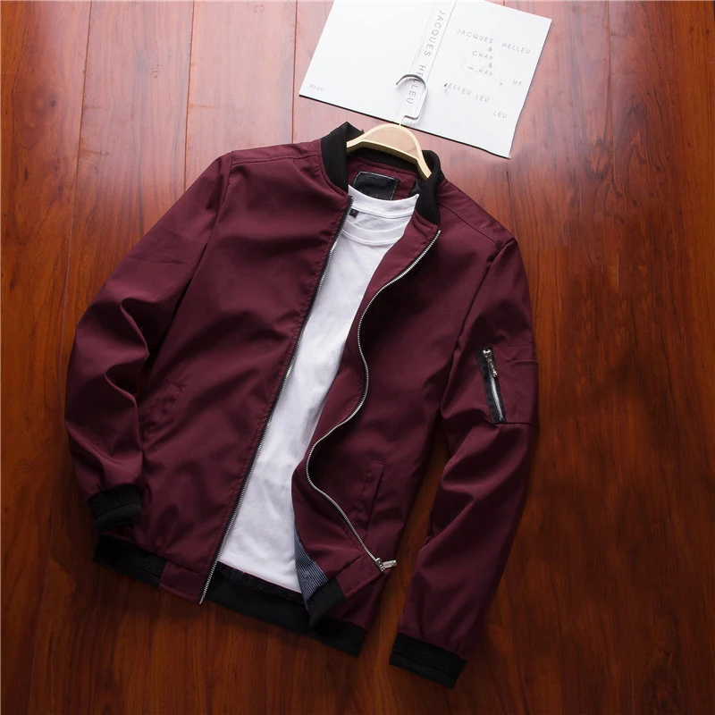 

Fashion Brand Spring New Men's Bomber Zipper Jacket Men Casual Streetwear Hip Hop Slim Fit Pilot Coat Men Clothing Plus Size 6XL