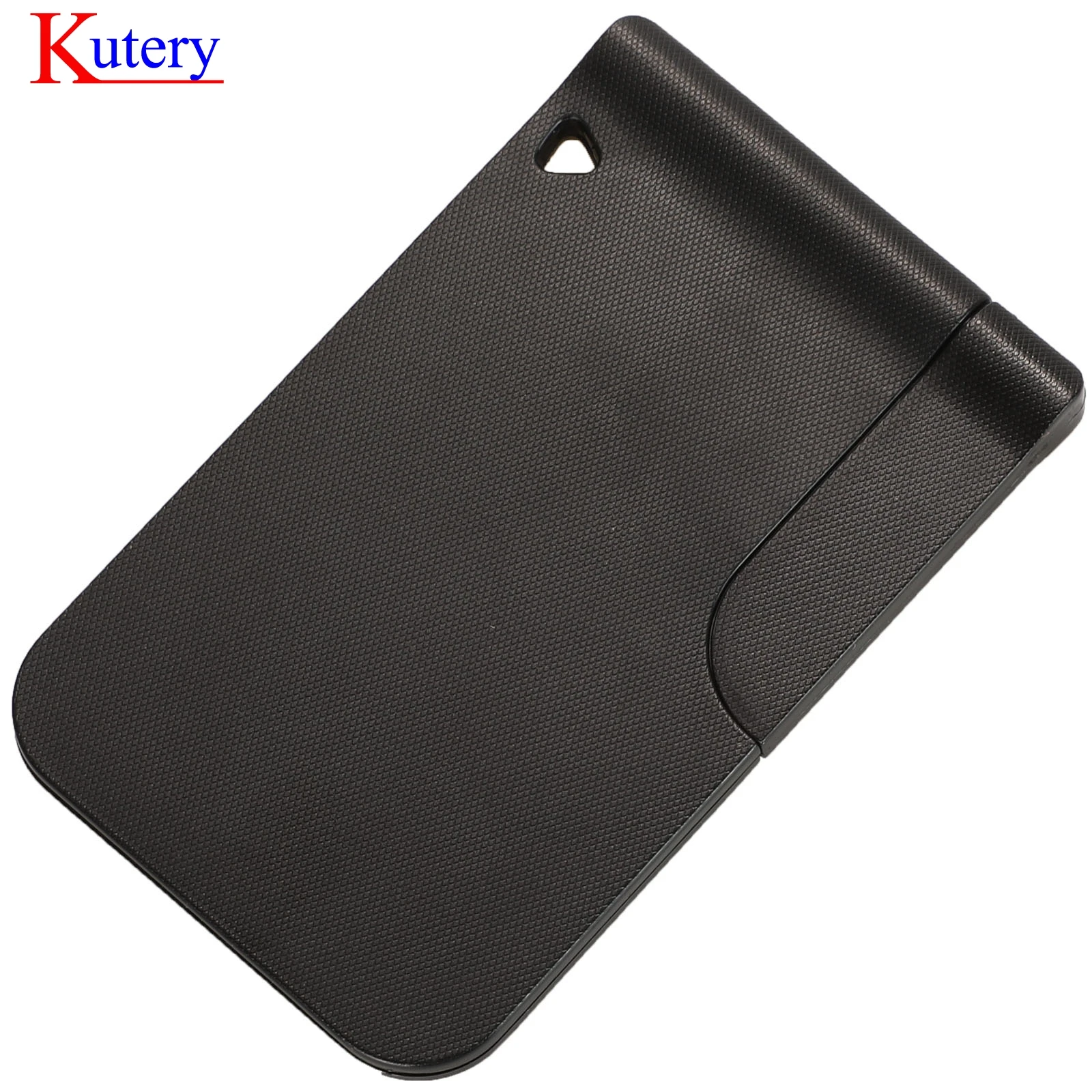 jingyuqin 3 Button Smart Card For Renault Clio Logan Megane 2 3 Koleos Scenic Card Case Black Car Key Fob Shell With Small Key