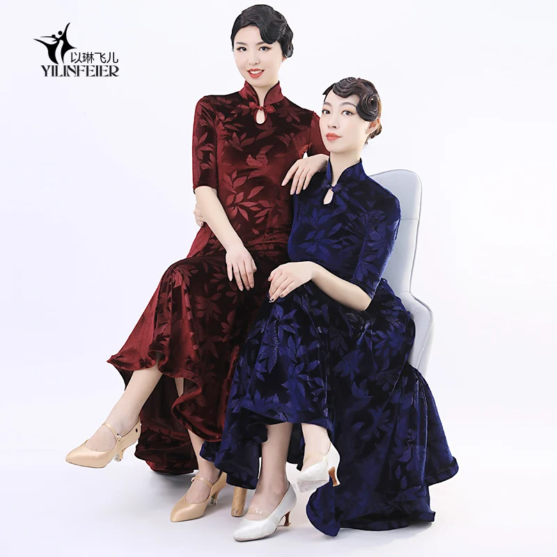 

2021 New ballroom dance competition dress dance ballroom waltz dresses standard dance dress women ballroom dress 2104