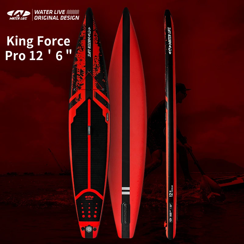 WATERLIVE ZHUMO PRO Carbon Fiber Competition Type Surfboard Aquatic Standing Sup Surfboard 12'6