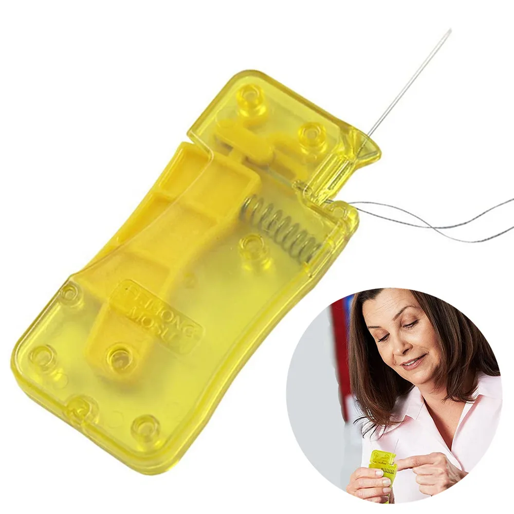 Auto Needle Threader Household Automatic Thread Device Home Crafting Sewing Needle Threader Hand Sewing DIY Tool Accessories