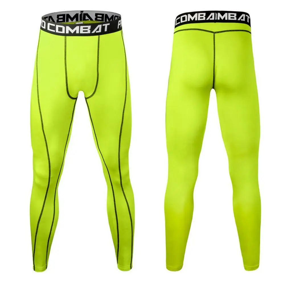 Homens compressão leggings apertados correndo esportes masculino fitness jogging calças de secagem rápida treino treinamento yoga bottoms