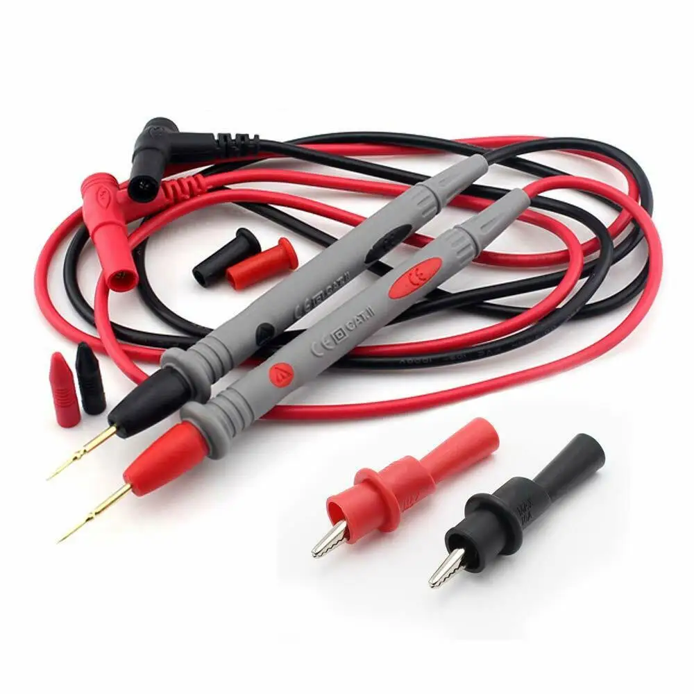 

Multimeter Test Leads For Fluke Meter Electrical Alligator Clip Probes 1000v 20a