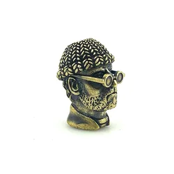 Outdoors DIY Tools EDC Classic Brass Knife Beads Lanyard Pendants Key Rings Accessories