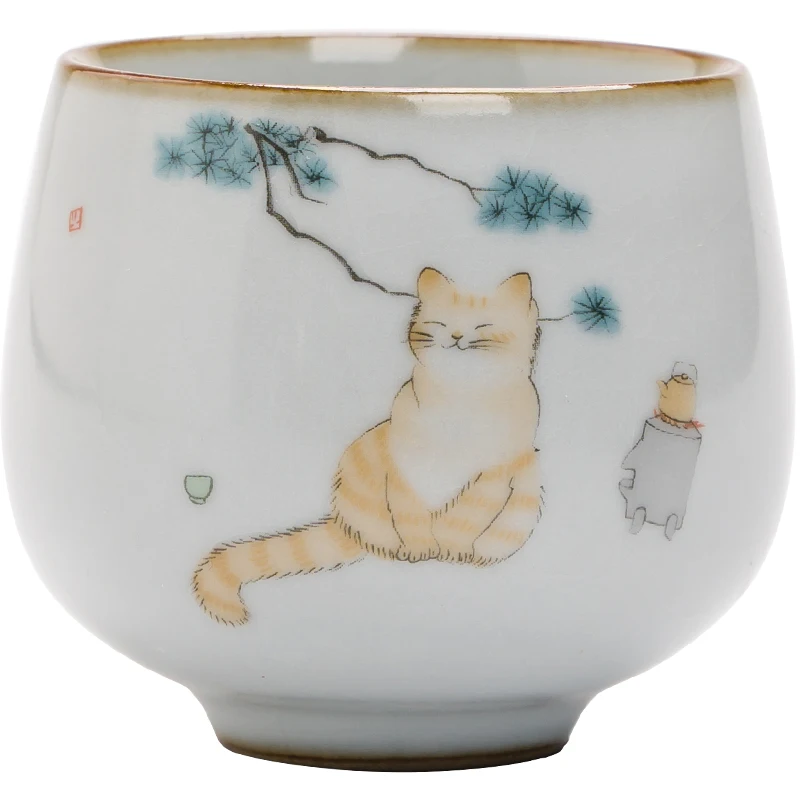 Cute Vintage Small Retro Tea Cup Design Mugs Coffee Teacups Ceramic Ceremony Creative Filizanki Do Herbaty Tea Cup Set