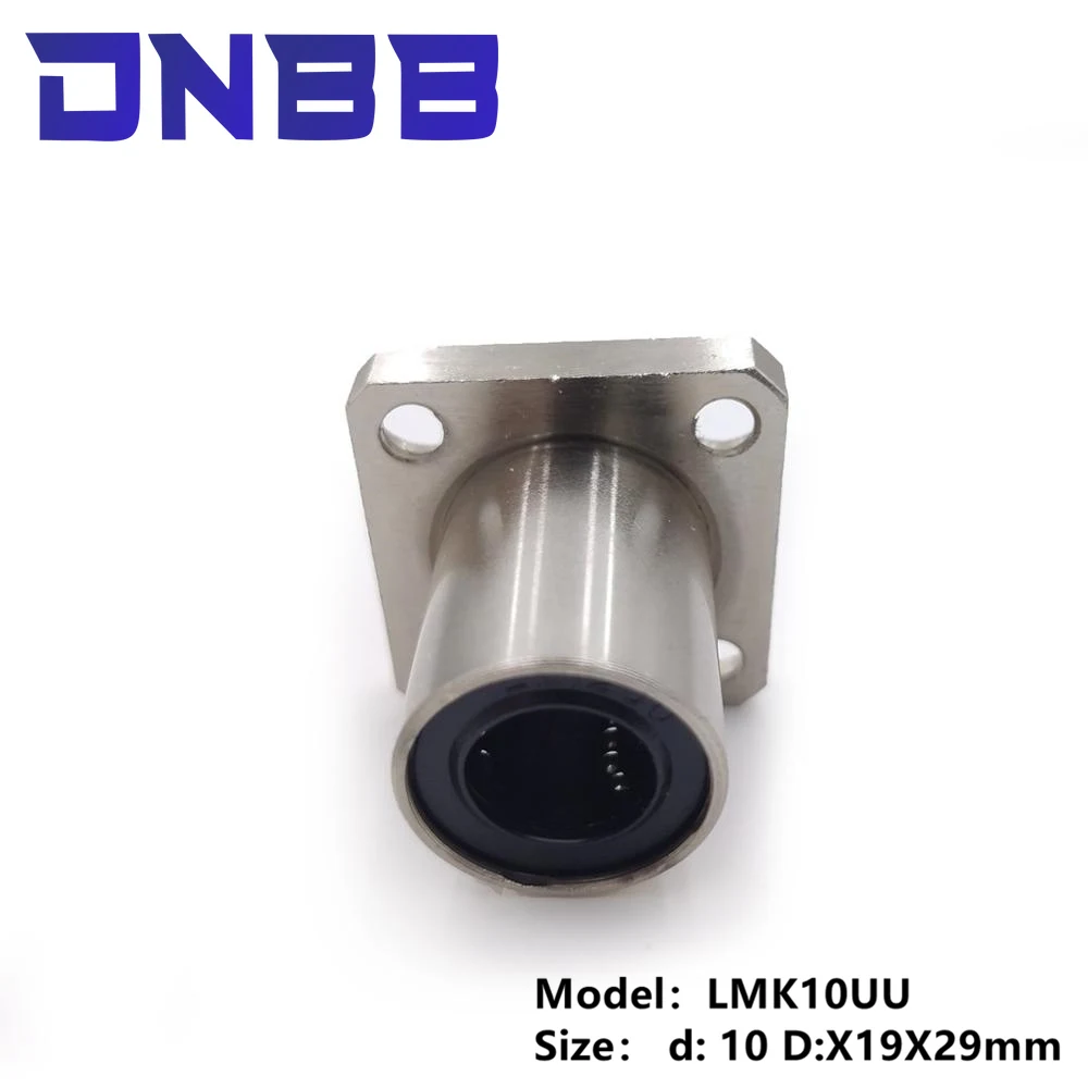 1pc LMK10UU type Nickel plating flange linear bearing for 3D printer linear Rod 10mm LMK10 lmk10 lmk