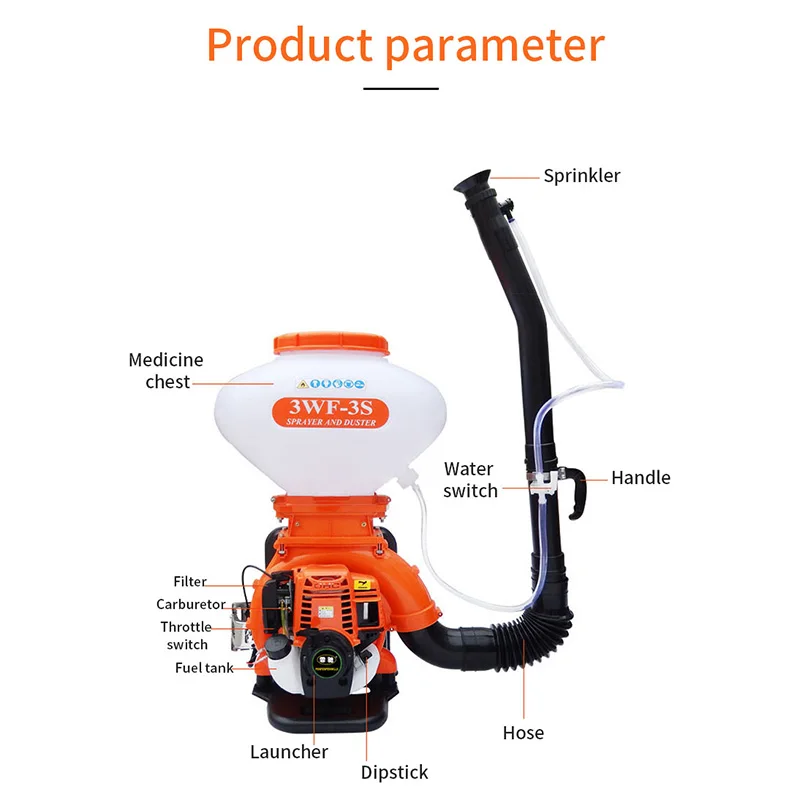 Sprayer gasoline electrolyte 3wf-2. 6A 14L gasoline sprayer,sprayer for garden, knapsack sprayer, sprayer for garden