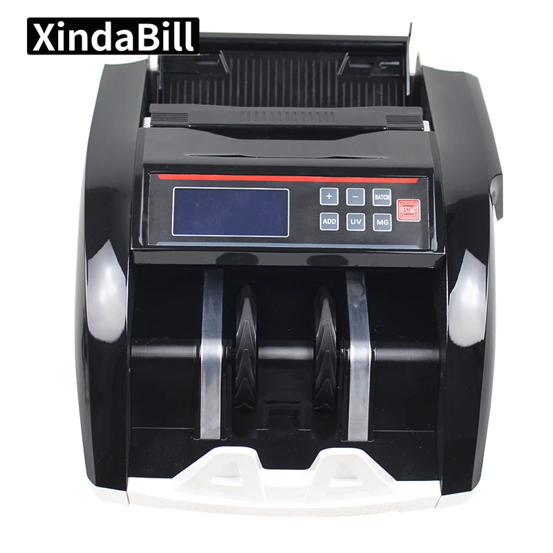 Fake Money Detector Banknote Bill Counter 5800D UVMG Multi Currency Counting Machine LCD Display