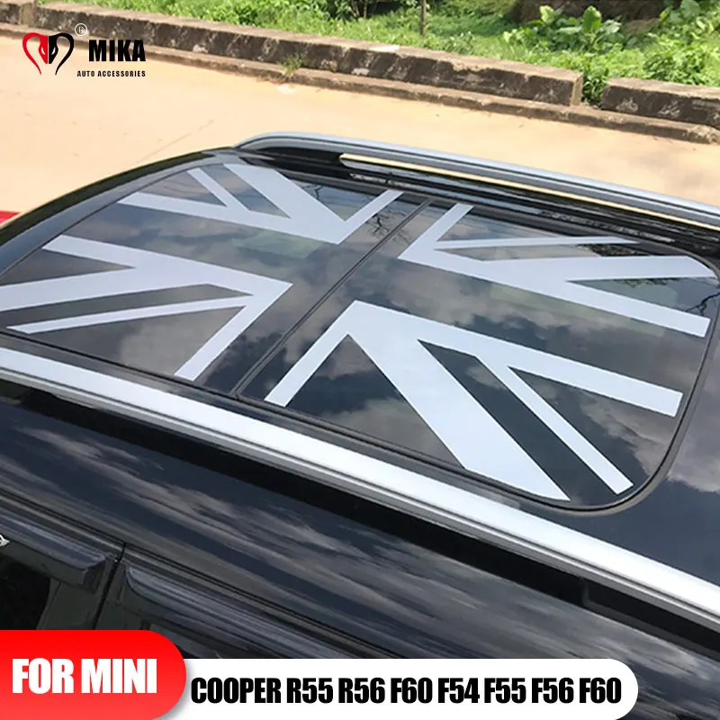 

Для Mini Cooper R55 R56 R60 F54 F55 F56 F60 Skylight Cover Union Jack полый Солнцезащитный козырек автомобиля декоративная наклейка автомобильные аксессуары