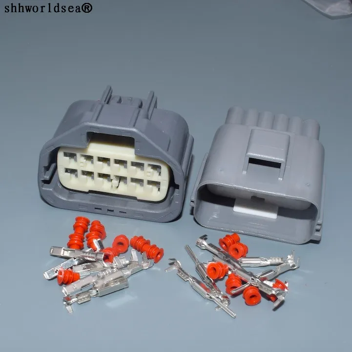 shhworldsea 12 Pin 7282-5545-10 7283-5545-10 Auto Accelerator Pedal Automobile Connector Female Male Sealed Sockets For Ford