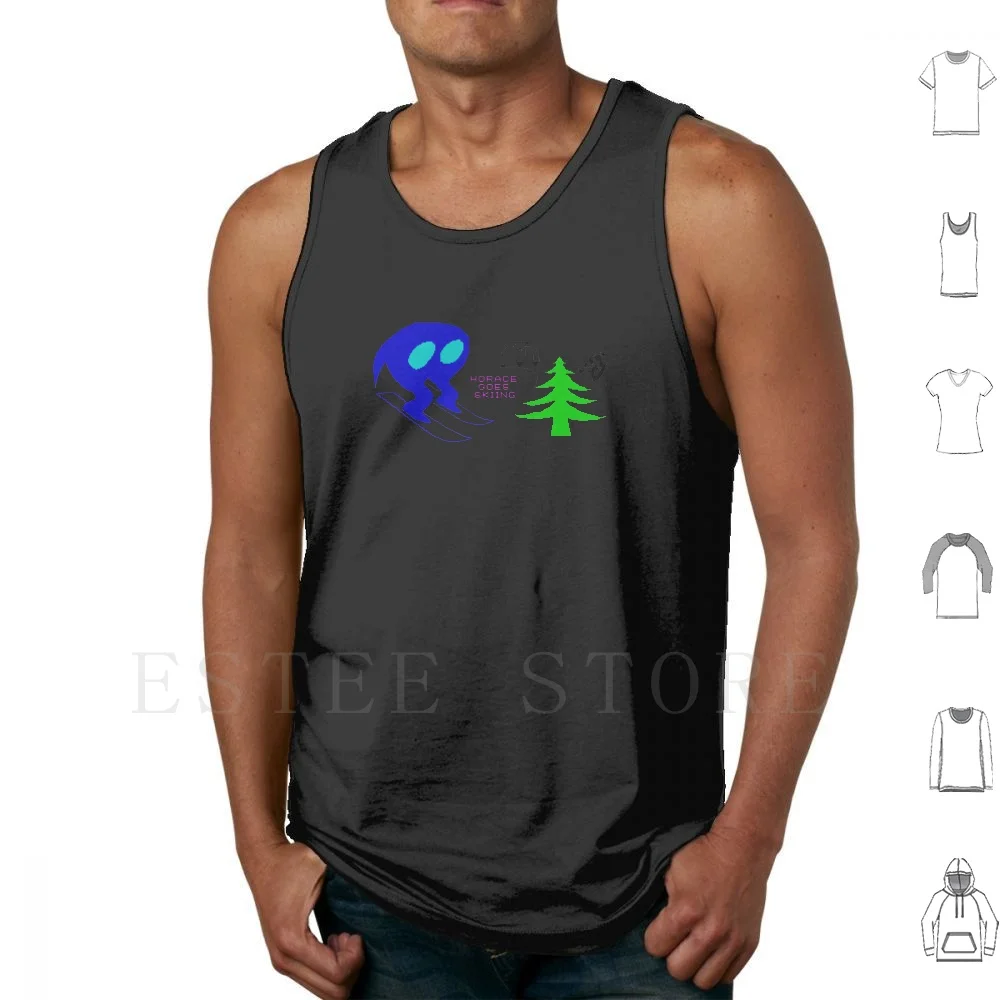 Horace Goes Skiing ( Loading Screen ) Tank Tops Vest Sleeveless Retrotrader Zx Zx Spectrum Spectrum C64 Commodore 64